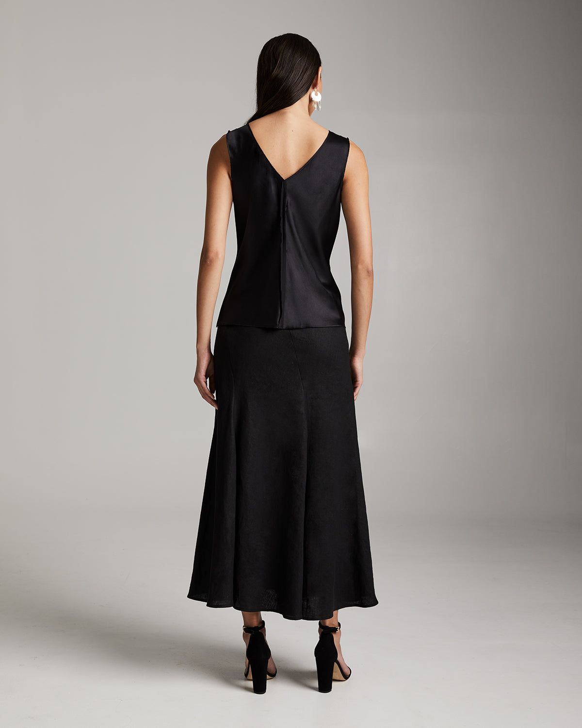 Silk Raw Edge Tank - Sumiye Co