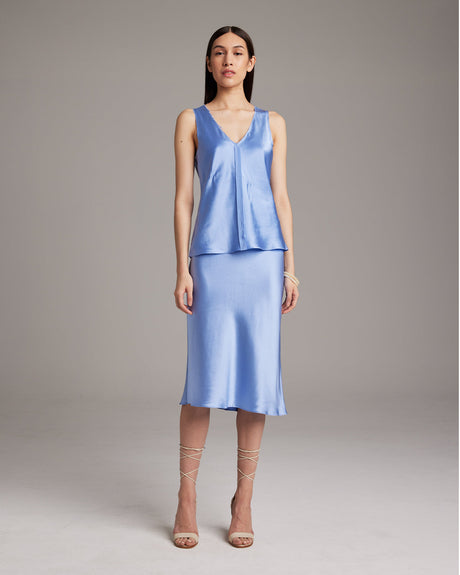 Silk Raw Edge Tank - Sumiye Co