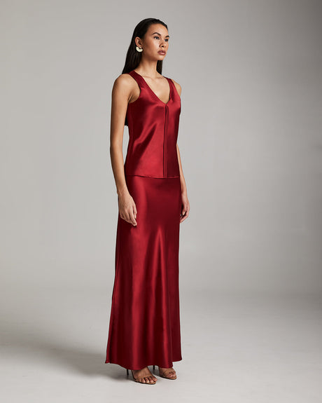 Silk Raw Edge Tank - Sumiye Co