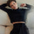 Ribbed Cropped Sweater - Sumiye Co