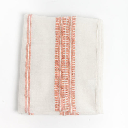 Baby Swaddle Blanket 37" x 37" | Blush Hand-Spun Organic Cotton