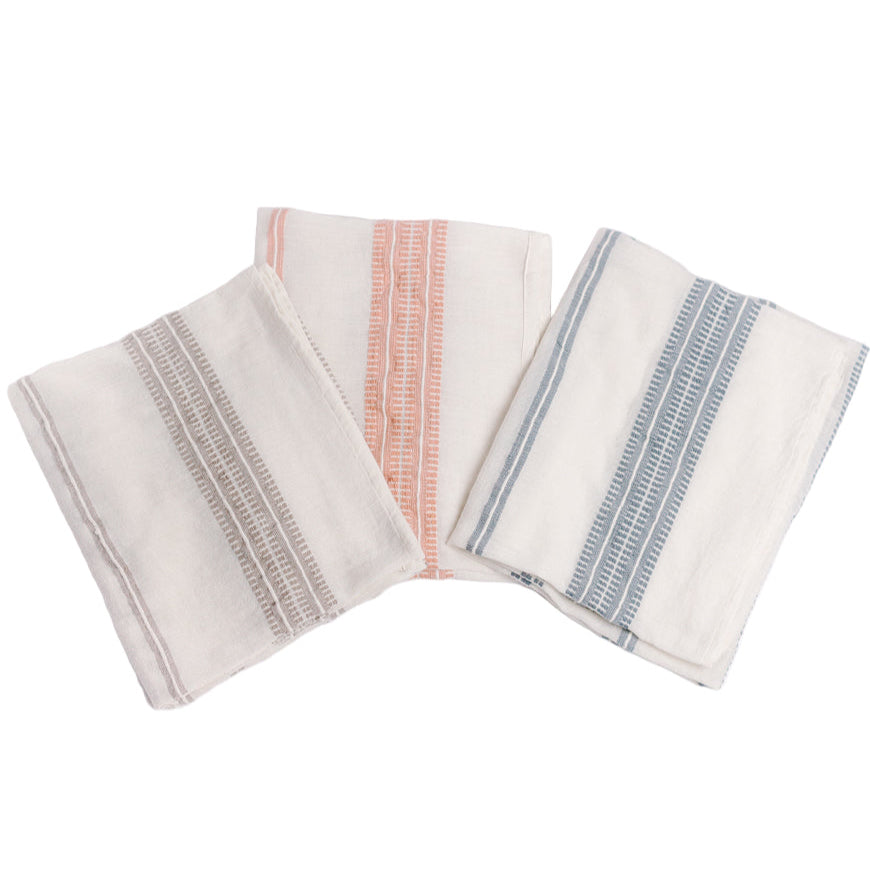 Baby Swaddle Blanket 37" x 37" | Stone Hand-Spun Organic Cotton - Sumiye Co