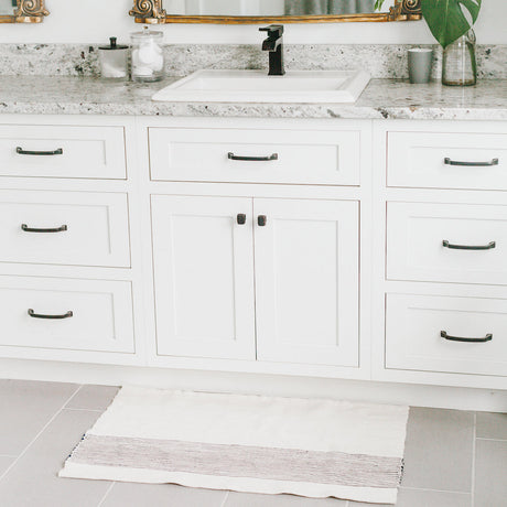 Riviera Bath Mat - Grey - Sumiye Co