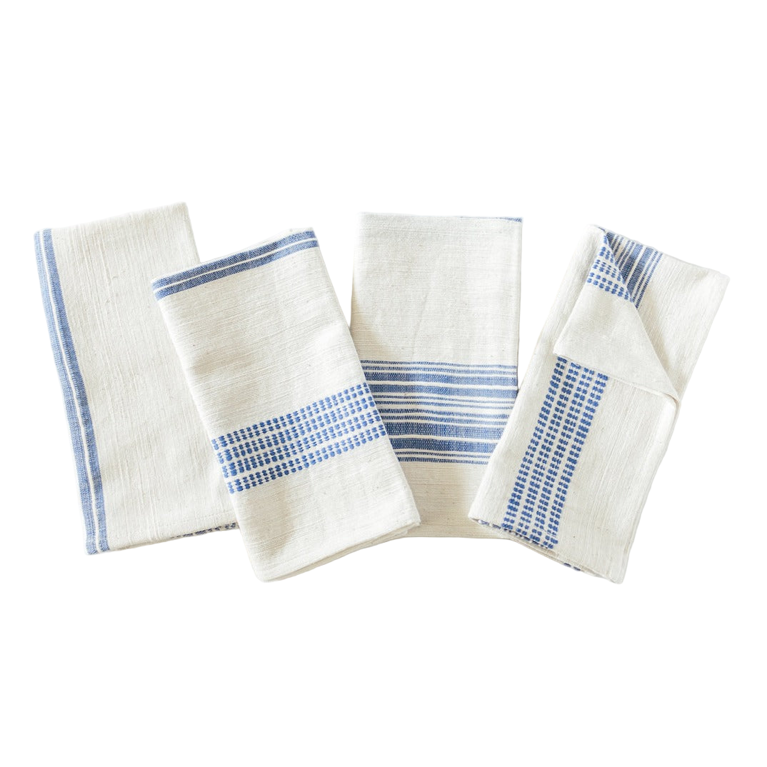 Aden Cloth Napkins Set of 4 | Natural Spun Cotton