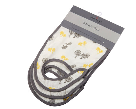 Snap Bibs 3PK | Traveler - Bamboo Muslin -0
