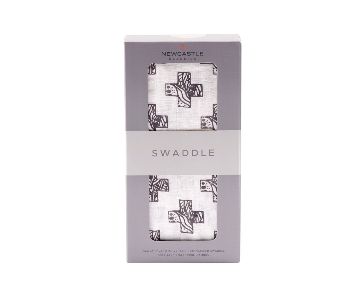 Nordic Stamp Bamboo Muslin Swaddle-0