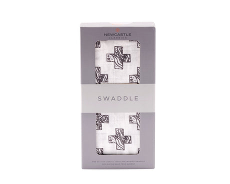 Nordic Stamp Bamboo Muslin Swaddle-0
