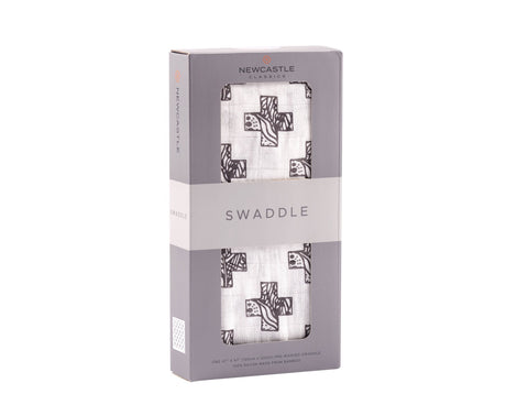 Nordic Stamp Bamboo Muslin Swaddle-1