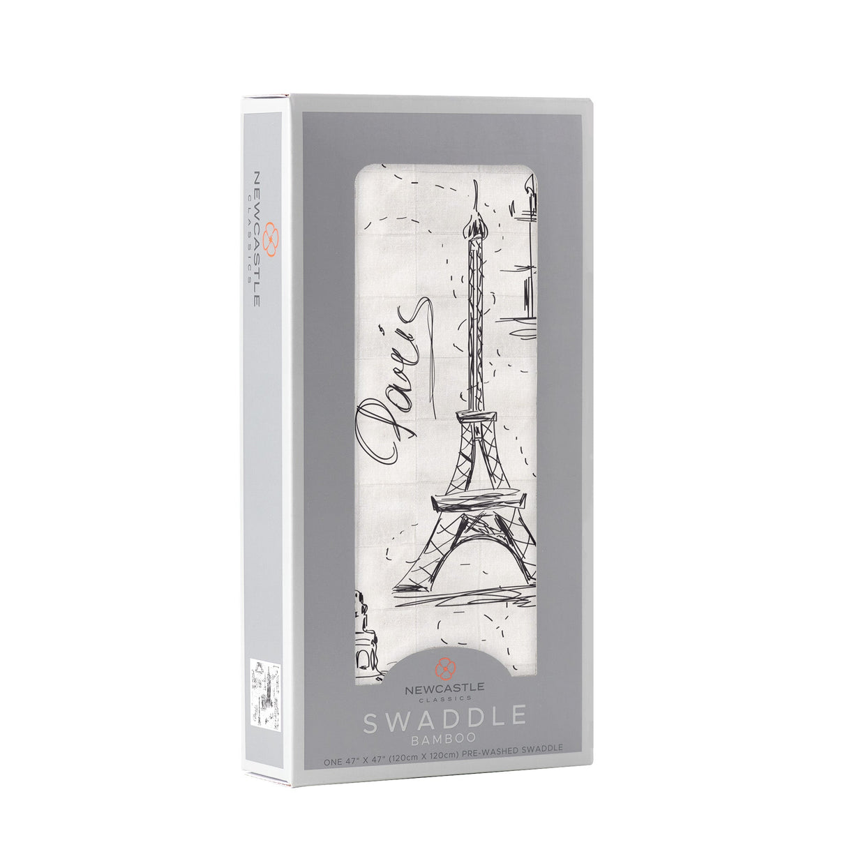London, Paris, New York Bamboo Swaddle-1