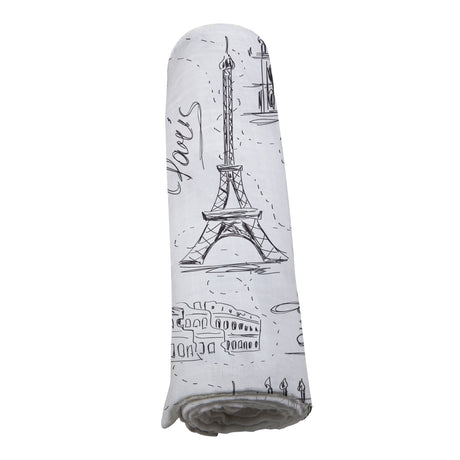 London, Paris, New York Bamboo Swaddle-3
