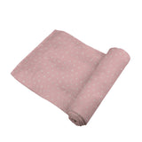 Pink Pearl Polka Dot Bamboo Swaddle-2