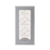 Black and White Polka Dot Bamboo Swaddle-0