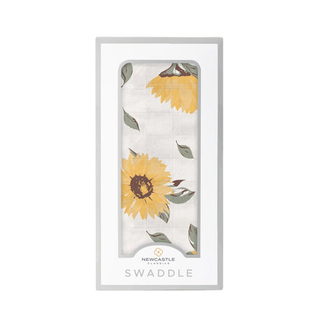 Sunflower Farm Bamboo Swaddle-0