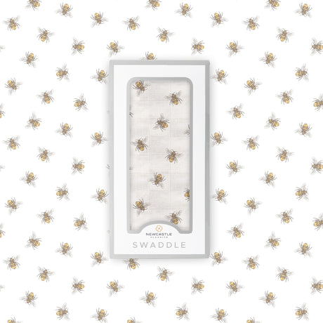 Honey Bee Bamboo Swaddle-1