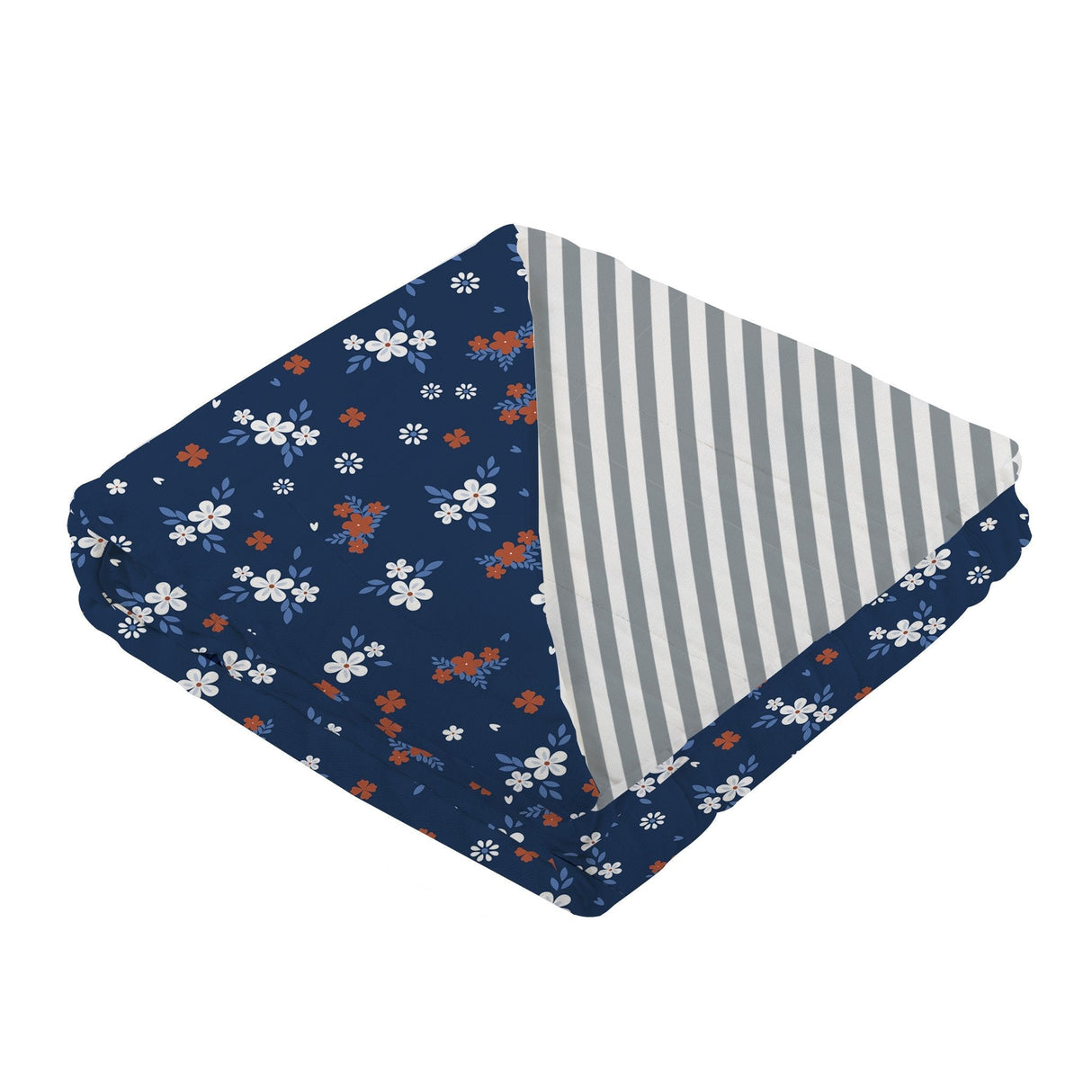 Serenity and Finley Stripe Bamboo Muslin Newcastle Blanket-2