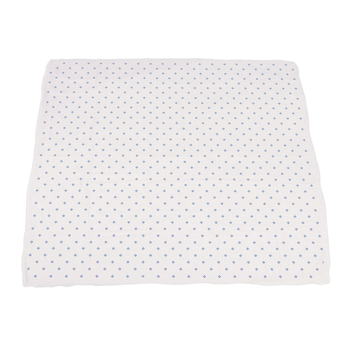 Wildflowers and Periwinkle Diamond Polka Dot Bamboo Newcastle Blanket-4