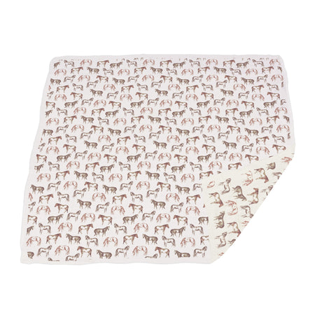 Wild Horses Bamboo Newcastle Blanket-2