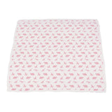 Pink Dinosaurs & Pink Polka Dot Bamboo Newcastle Blanket-4