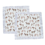 Wild Horse Bamboo Muslin Security Baby Blankie-1