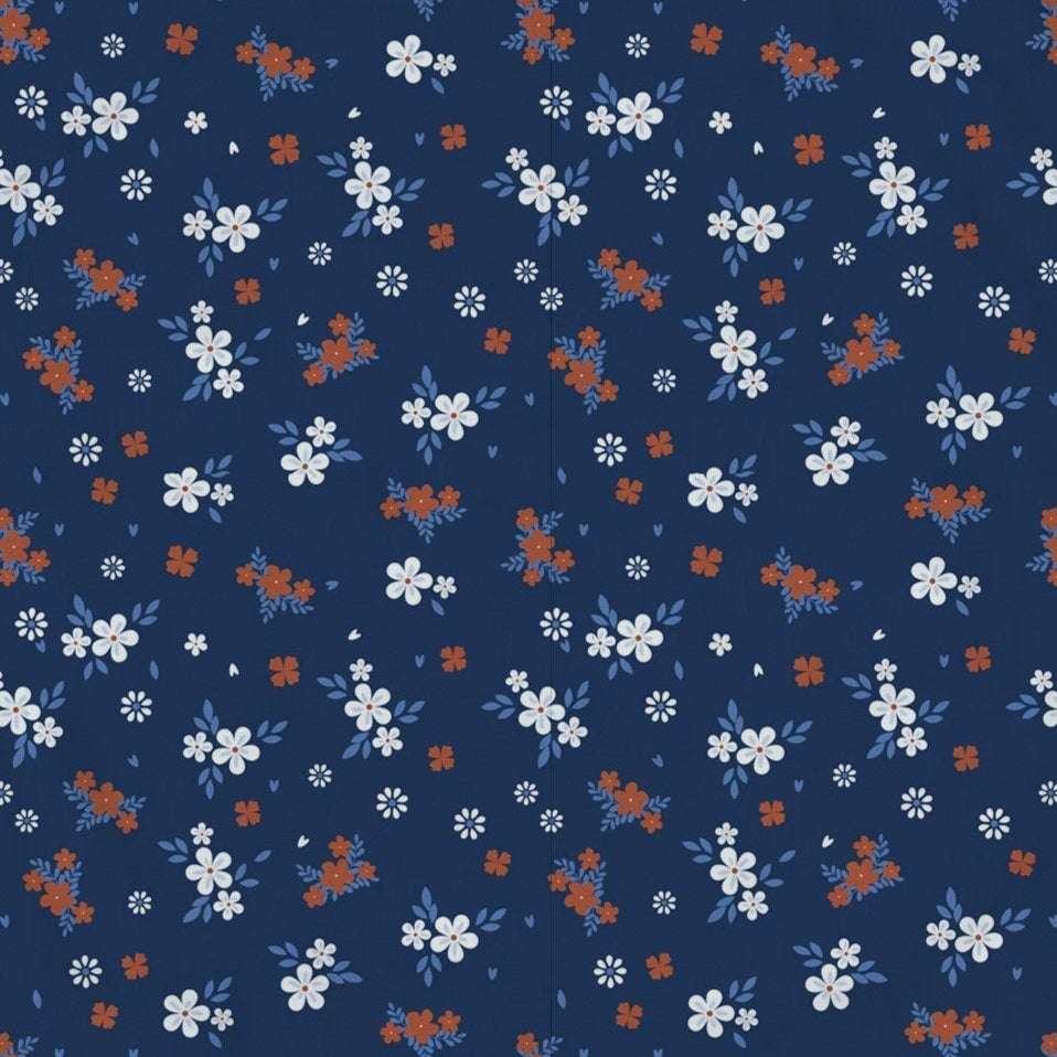 Serenity Floral Bamboo Muslin Security Baby Blankie-2