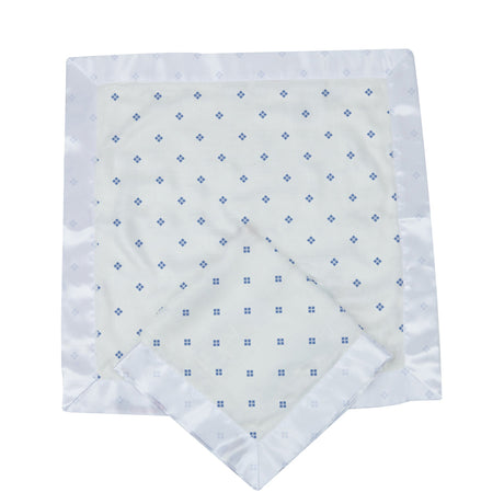 Periwinkle Diamond Polka Dot Bamboo Newcastle Blankie-2