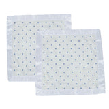 Periwinkle Diamond Polka Dot Bamboo Newcastle Blankie-1