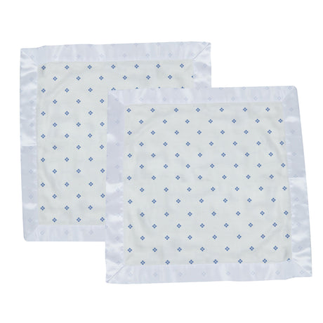 Periwinkle Diamond Polka Dot Bamboo Newcastle Blankie-1