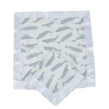 Blue Shadow Whales Bamboo Newcastle Blankie-1