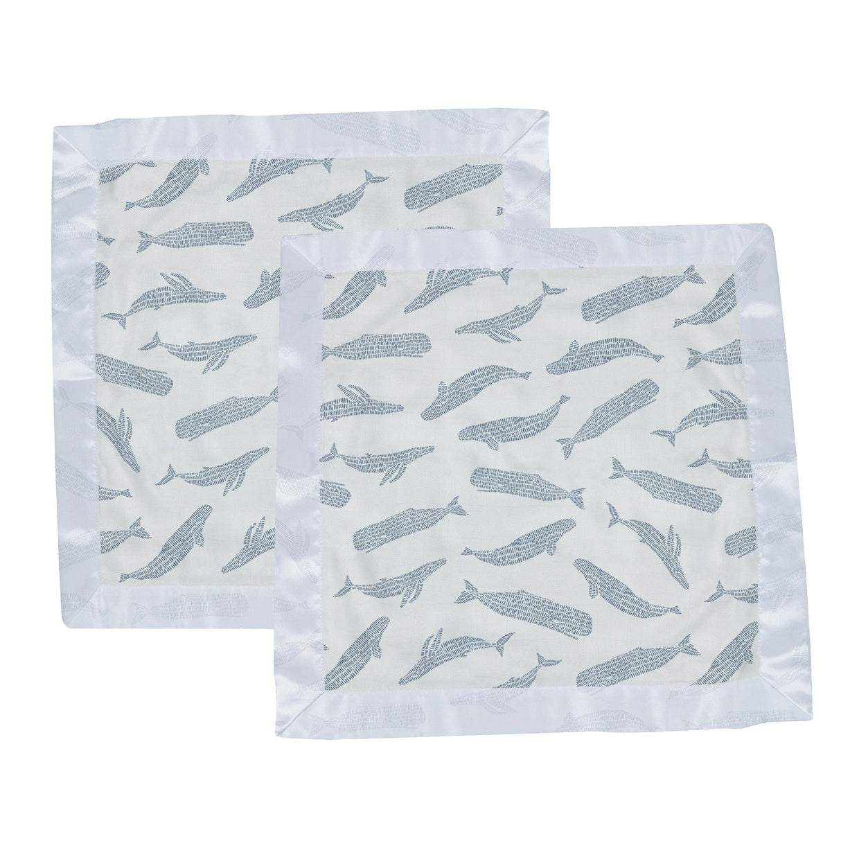 Blue Shadow Whales Bamboo Newcastle Blankie-2