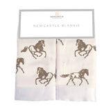Security Blanket 2PK | Bamboo Fabric - Galloping Horses -0