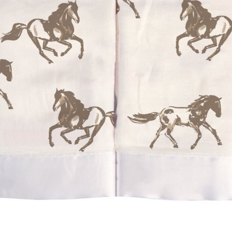 Security Blanket 2PK | Bamboo Fabric - Galloping Horses - Sumiye Co