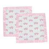 Pink Monster Trucks Bamboo Newcastle Blankie-1
