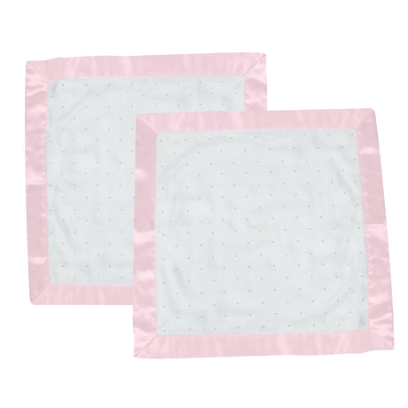 Pink Polka Dot Bamboo Newcastle Blankie-1