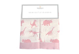 Pink Dinosaurs Bamboo Newcastle Blankie-0