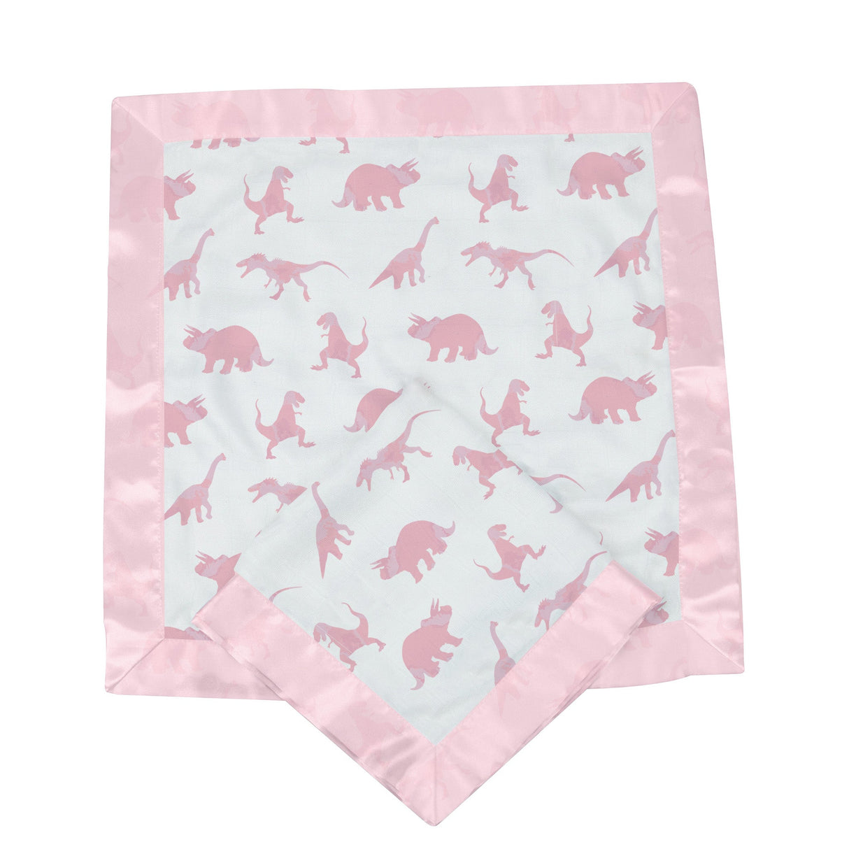 Pink Dinosaurs Bamboo Newcastle Blankie-2