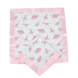 Pink Dinosaurs Bamboo Newcastle Blankie-2