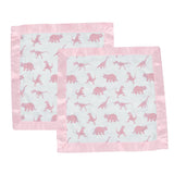Pink Dinosaurs Bamboo Newcastle Blankie-1