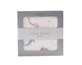 Mermaids Bamboo Muslin Crib Sheet-1