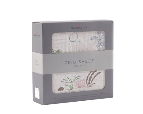Turtles Bamboo Muslin Crib Sheet-2