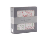 Water Lily Bamboo Muslin Crib Sheet-2