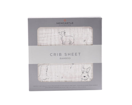 Corgi Bamboo Muslin Crib Sheet-0