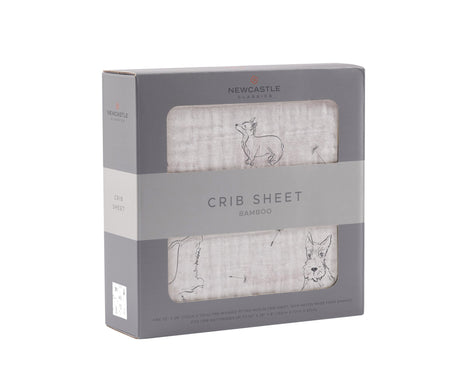 Corgi Bamboo Muslin Crib Sheet-2