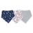 Bandana Bibs 3PK | Blooms - Bamboo Muslin-1