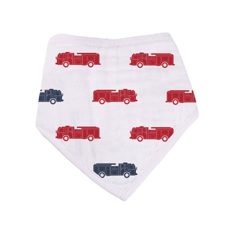 Bandana Bibs 3PK | Things That Go - Bamboo Muslin-4