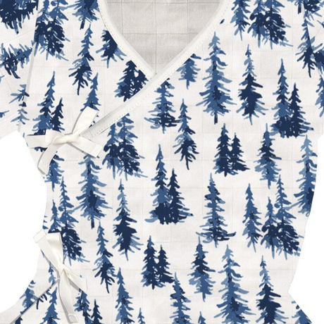Indigo Forest Bamboo Newcastle Mini Robe - Sumiye Co