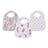Snap Bibs 3PK | Wildflowers - Bamboo Muslin-1