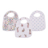 Snap Bibs 3PK | Wildflowers - Bamboo Muslin-1