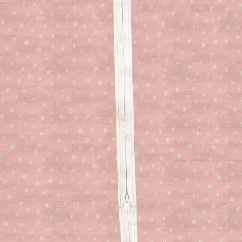 Baby Sleep Sack | Bamboo Muslin - Pink Pearl Polka Dot - Sumiye Co