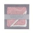 Pink Pearl Polka Dot Hooded Towel and Washcloth Set-0