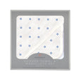 Periwinkle Diamond Polka Dot Bamboo Hooded Towel and Washcloth Set-1